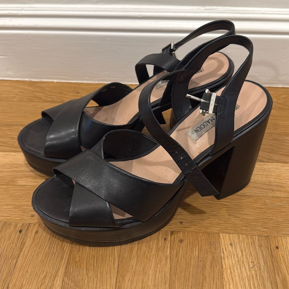 Black Steve Madden Platform Heels